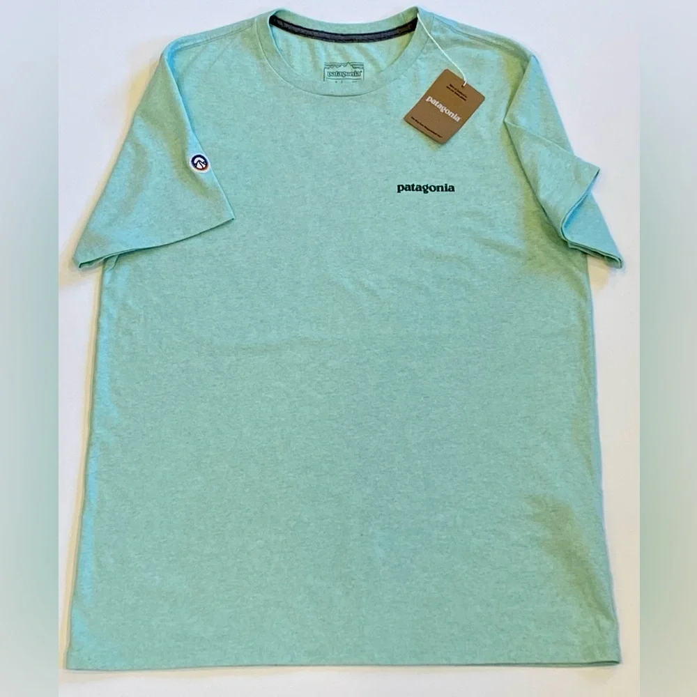 Patagonia Adult Fitz Roy Icon Responsibili-Tee T-Shirt szMedium NWT rinsed green - Picture 2 of 8